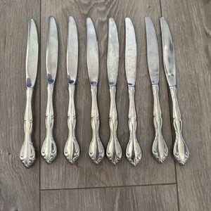Oneida‎ Community CANTATA Stainless Flatware 8 DINNER KNIVES